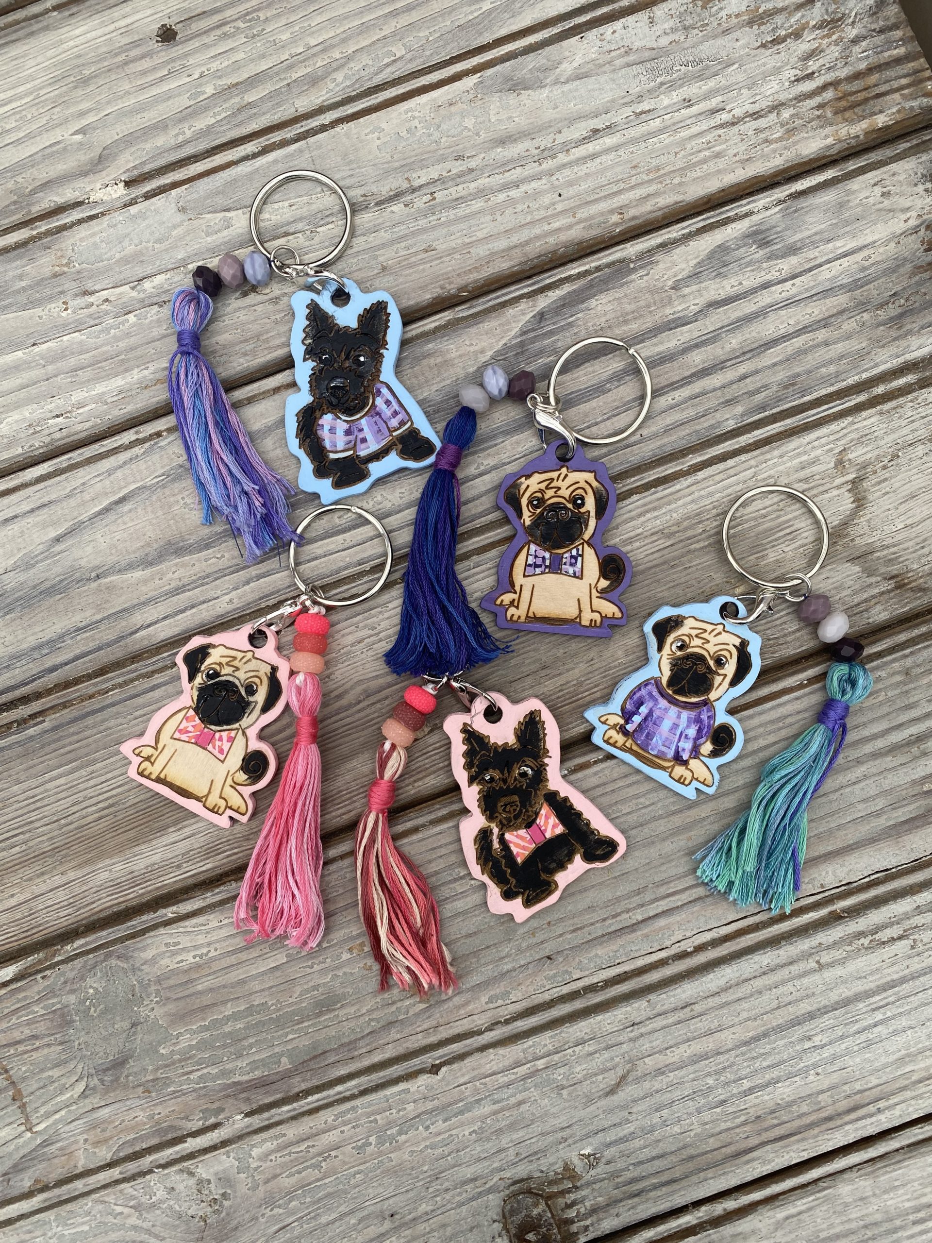 Dog Leather Keychain DIY Kit